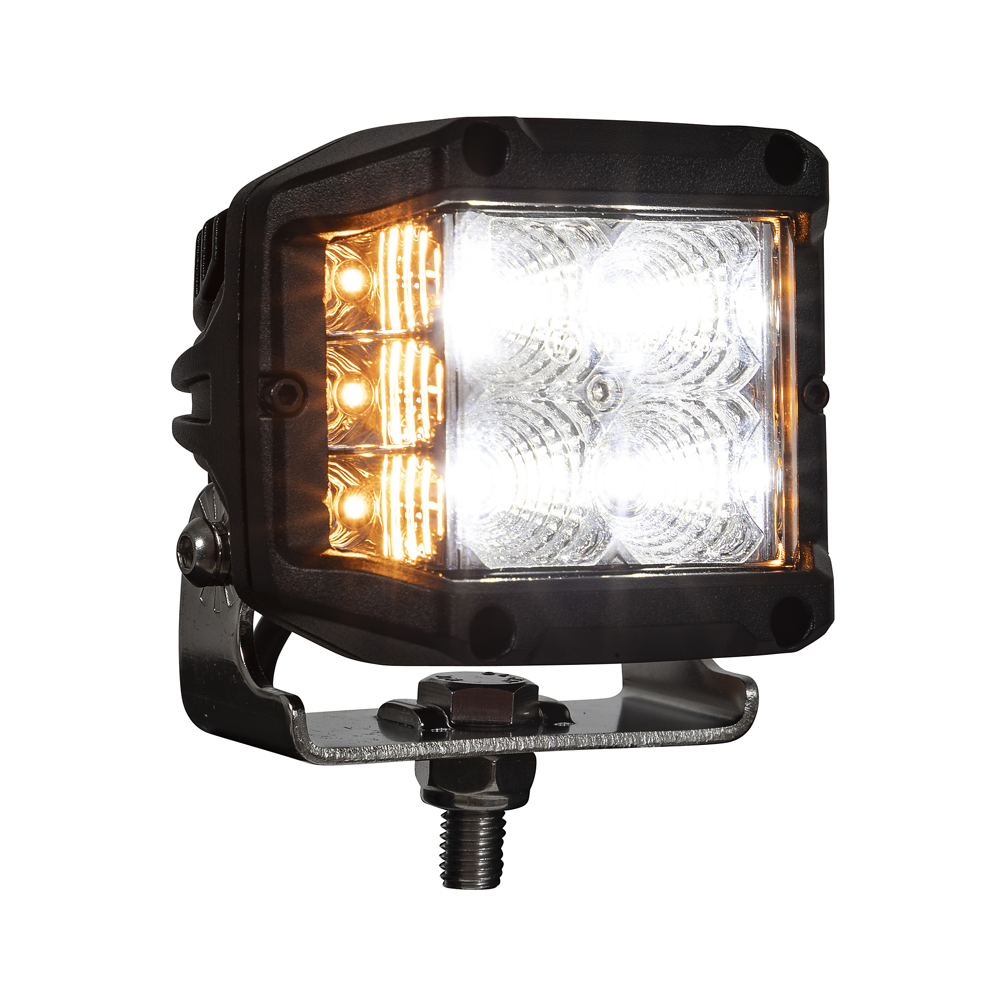Buyers Products, 4in. Safety Work Truck ATV UTV LED Flood Strobe Combo Light, Light Type LED, Lens Color Multi, Included (qty.) 1 Model# 1492232